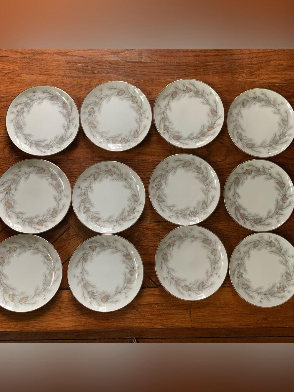 Sango Sierra Pines Set of 12 Bread and Butter Plates 6 Inch